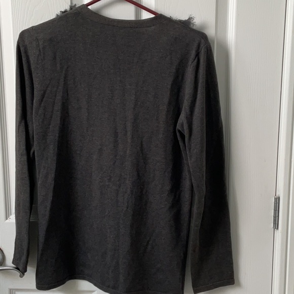 Escapade cardigan with ruffled raw edge. - Picture 6 of 6